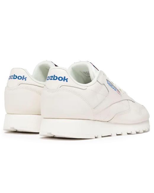 Reebok White Classic Leather Sneakers for men