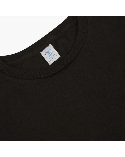 Velva Sheen Black Short Sleeve Crew Neck T-Shirt for men
