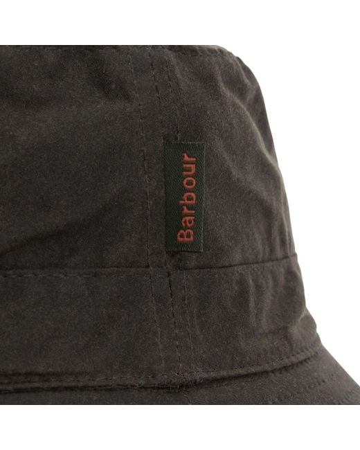 Barbour Gray Wax Sports Hat for men
