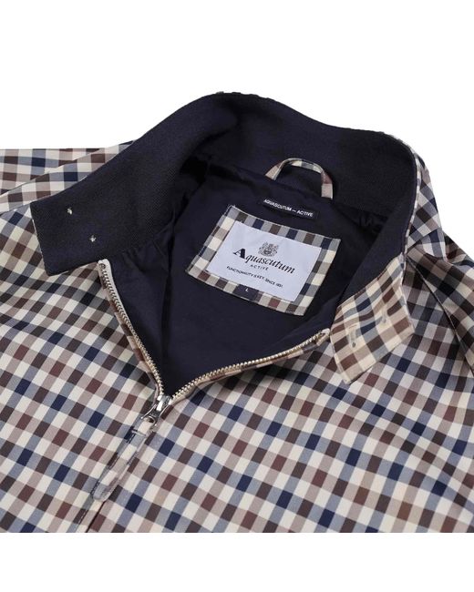 Aquascutum Black Archival Harrington Jacket for men