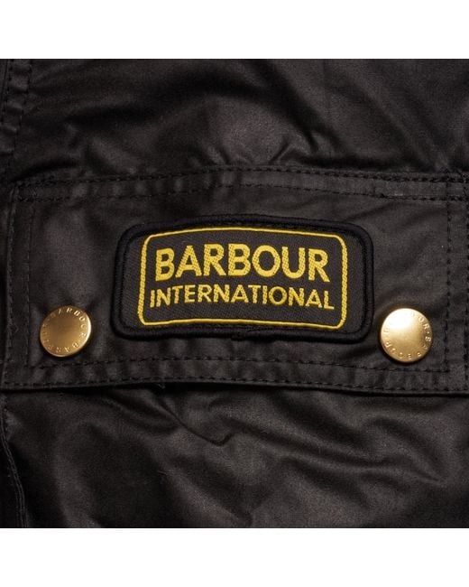 Barbour Black Union Jack Wax Jacket for men