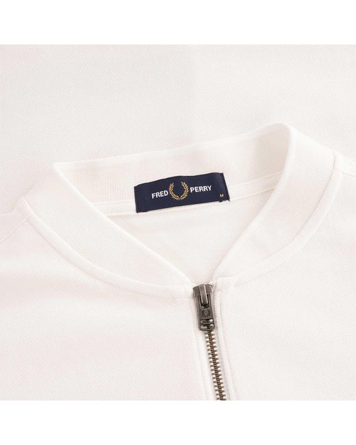 fred perry zip neck polo