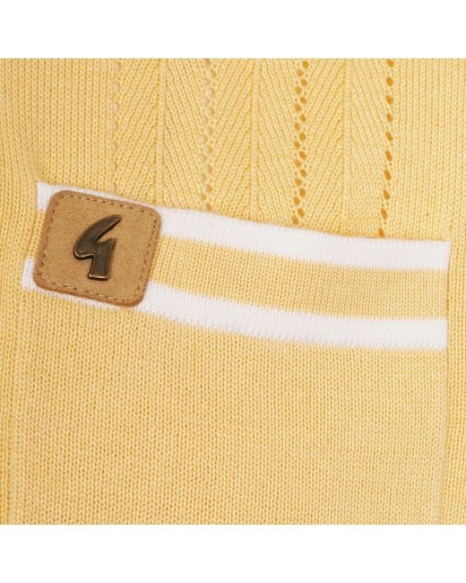 Gabicci Yellow Johnson Knit Polo for men