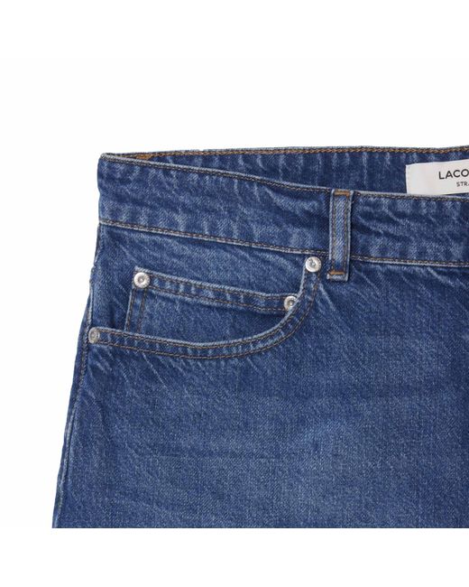 Lacoste Blue Straight Fit Bermuda Shorts for men