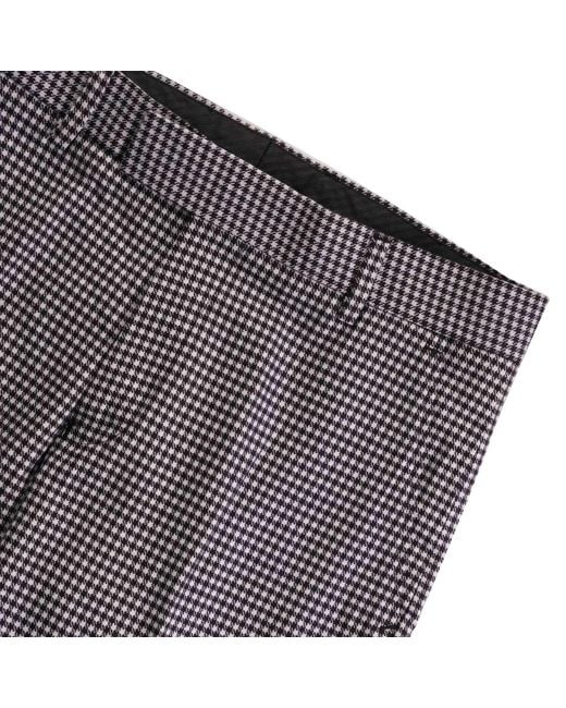 real hoxton Gray Dogtooth Trousers for men