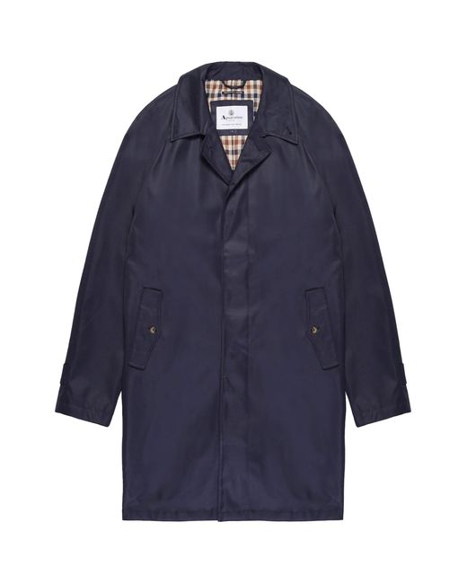 Aquascutum Blue Archival Mac Coat for men