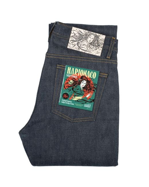 Naked & Famous Gray Weird Guy Harionago Selvedge for men