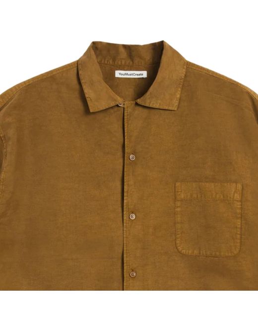YMC Brown Sidri Shirt for men