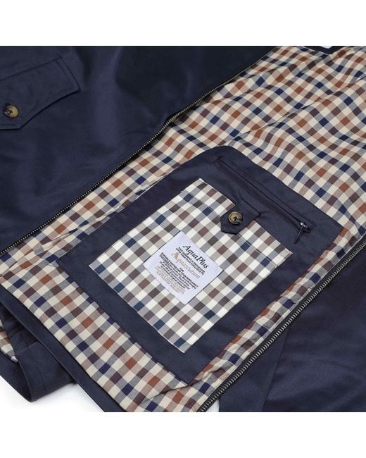 Aquascutum Blue Archival Mid Jacket for men