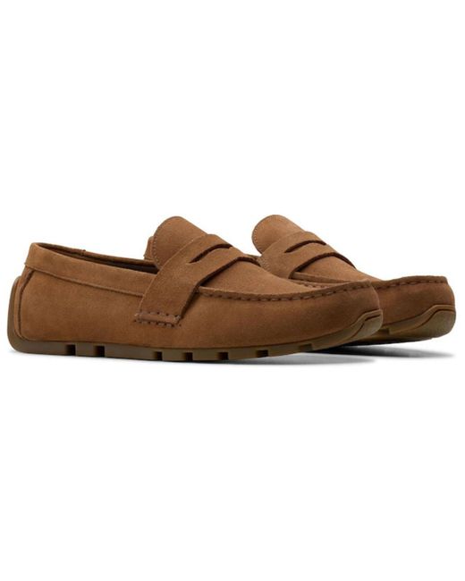 Clarks Brown Corsley Bar Loafers for men