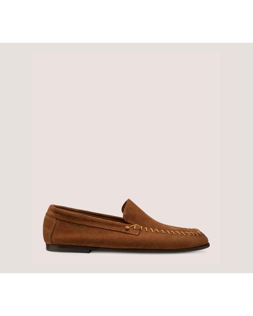 Stuart Weitzman Brown Montauk Venetian Moc Men's for men