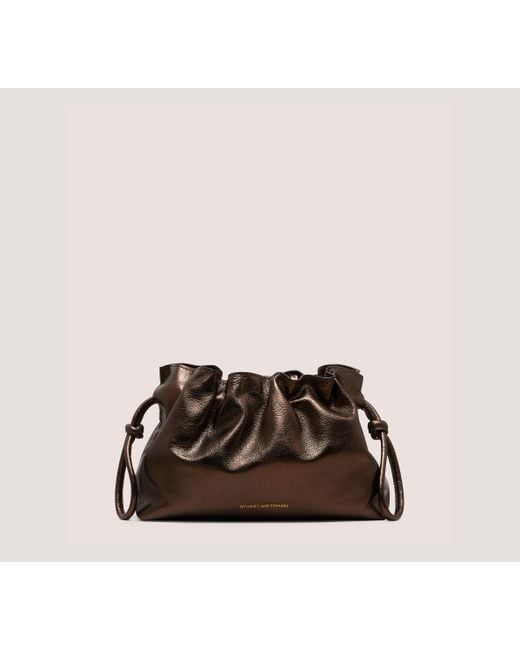 Stuart Weitzman Brown Mia Mini Bag Handbags