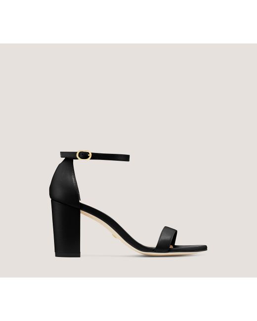 Stuart Weitzman White Nearlynude Strap Sandal