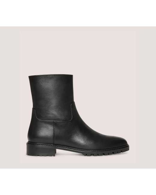 Stuart Weitzman Black City Zip Bootie