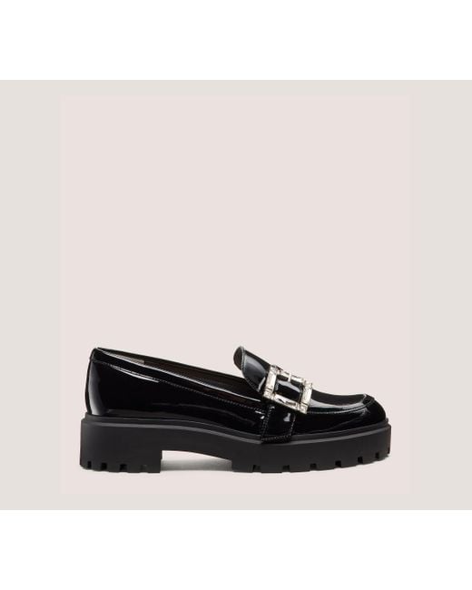 Stuart Weitzman Black June Lug Loafer