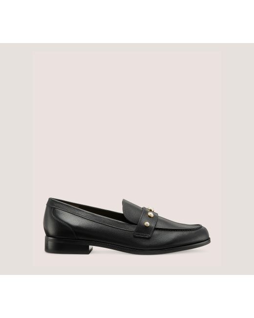Stuart Weitzman Black Owen Pearl Loafer The Sw Outlet