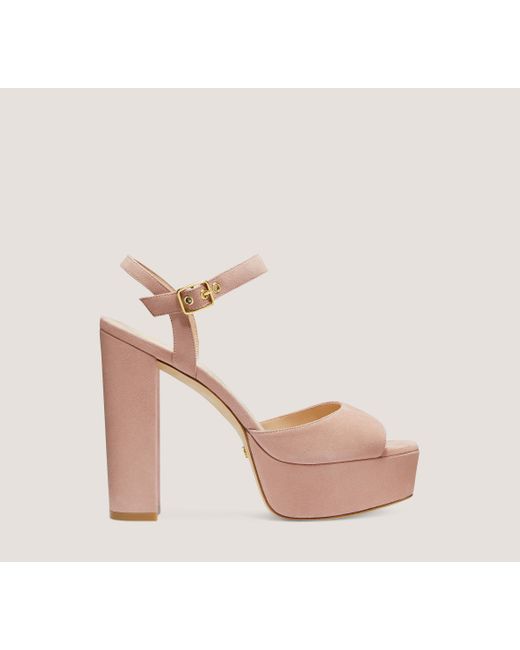 Stuart Weitzman Pink Ryder 95 Platform Sandal