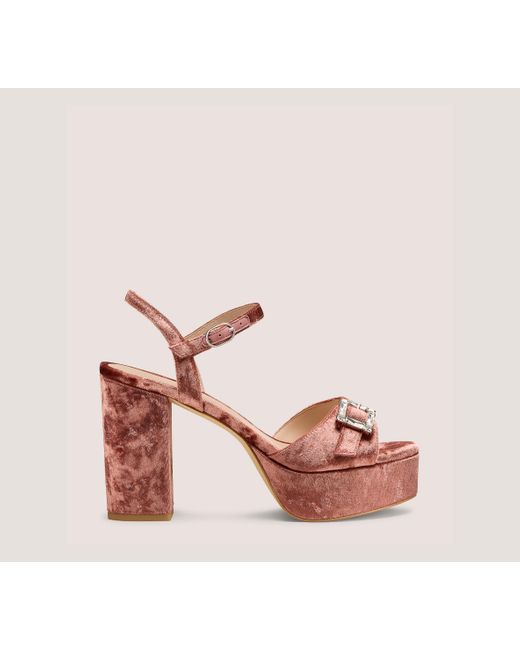 Stuart Weitzman Pink June Platform Sandal