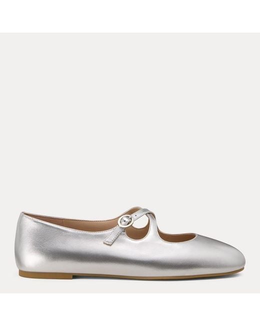 Stuart Weitzman White Emilee Mary Jane