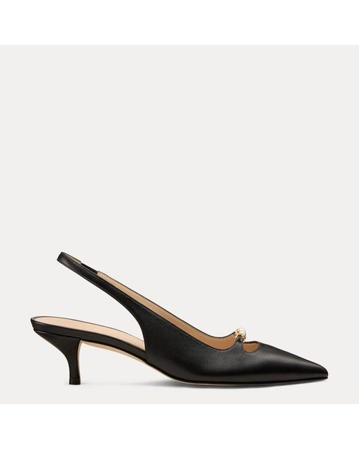 Stuart Weitzman Black Emmaline Slingback 50