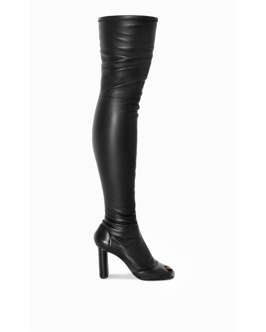 STUDIO AMELIA Leather Thigh Cast 90 Boot in Black | Lyst UK