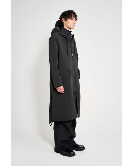 Stutterheim Black Martins Parka for men