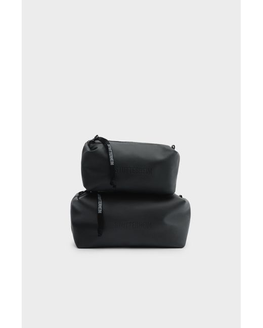 Stutterheim Black Container Small Wash Bag