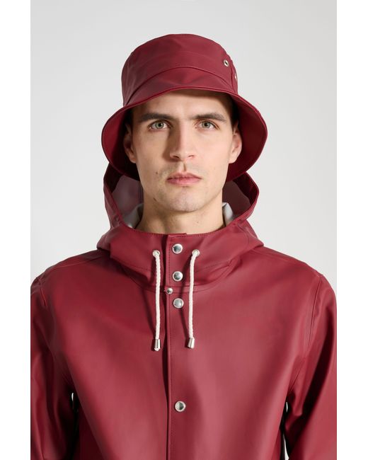Stutterheim Red Beckholmen Bucket Hat