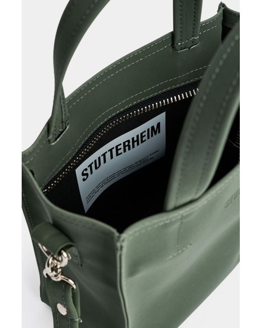 Stutterheim Green Biblio Bag Matte