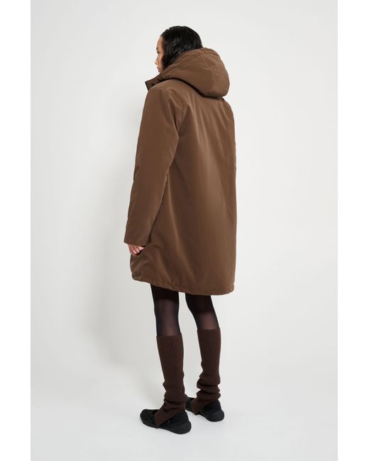 Stutterheim Brown Mosebacke Matte Winter Coat