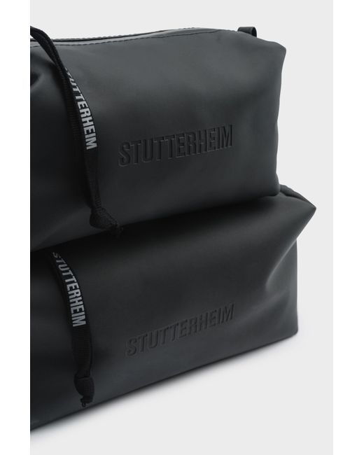 Stutterheim Black Container Small Wash Bag