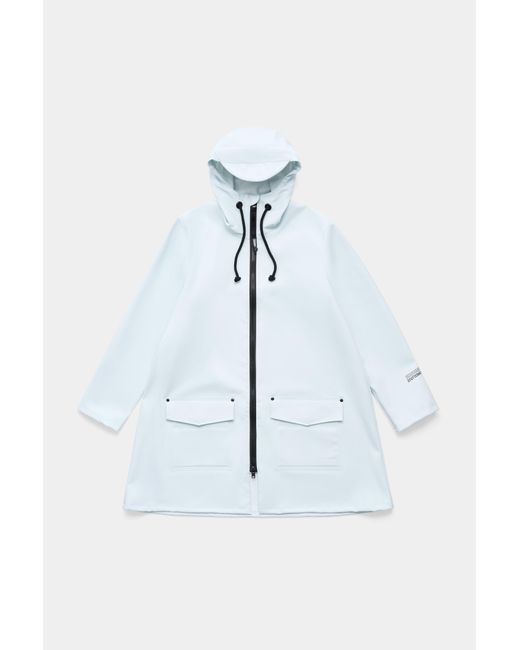 Stutterheim Blue Mosebacke Patch Raincoat