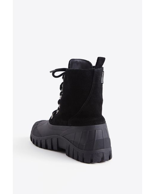 Stutterheim Black Patrol Boot Suede