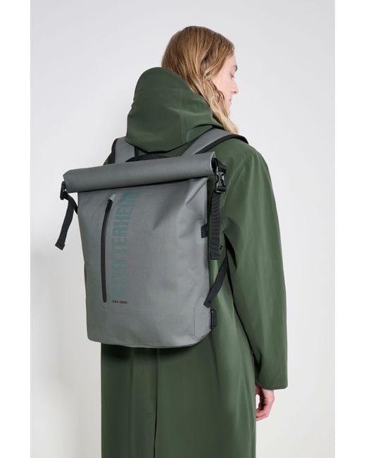 Stutterheim Black Rain Rolltop 25L Backpack