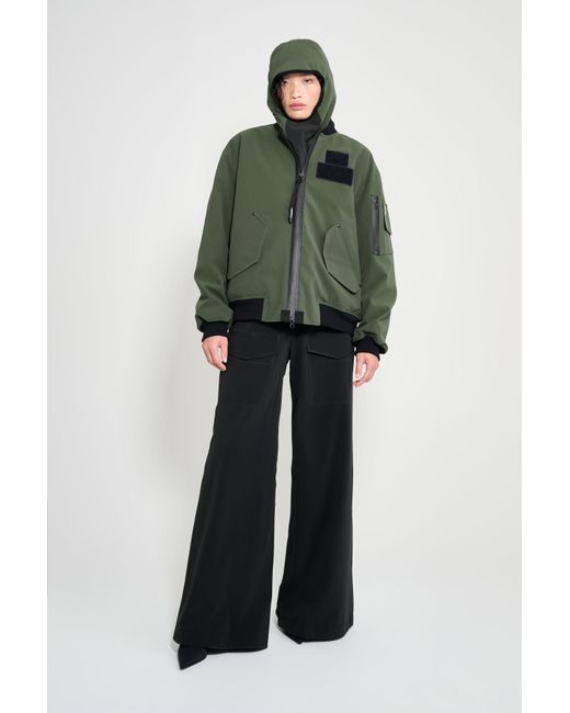 Stutterheim Green Bredsand Winter Bomber Jacket