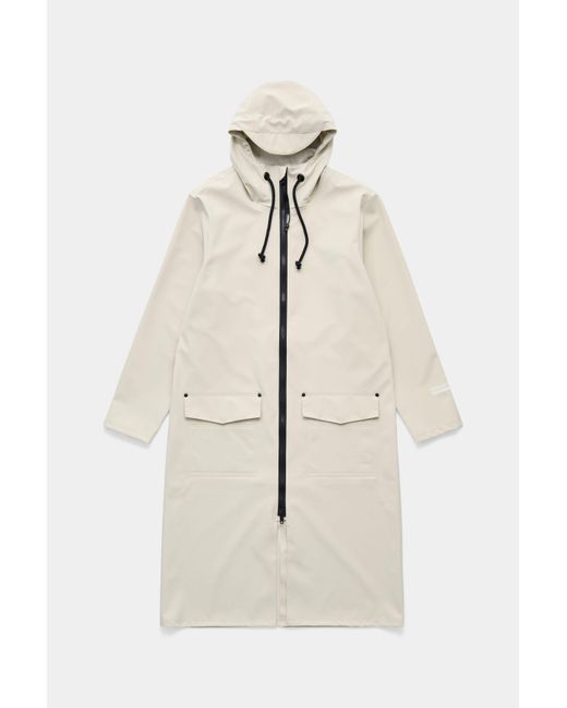 Stutterheim Natural Stockholm Long Patch Raincoat