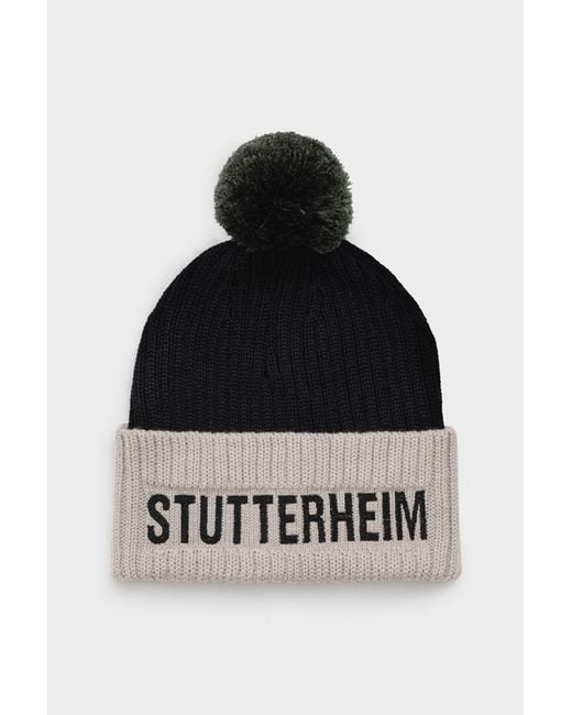 Stutterheim Black April Beanie