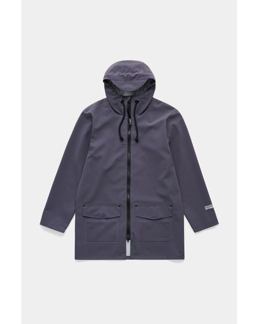 Stutterheim Blue Stockholm Patch Raincoat