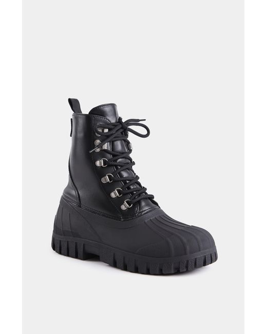 Stutterheim Black Patrol Boot Leather