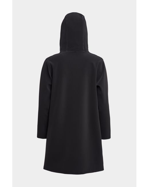 Stutterheim Black Mosebacke Matte Raincoat