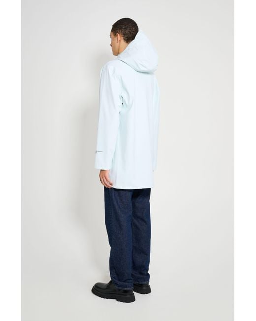 Stutterheim Blue Stockholm Patch Raincoat for men