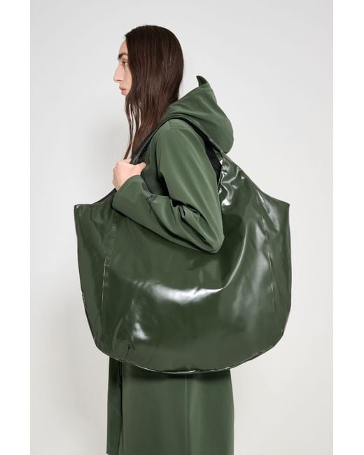 Stutterheim Black Svea Puffer Bag Opal