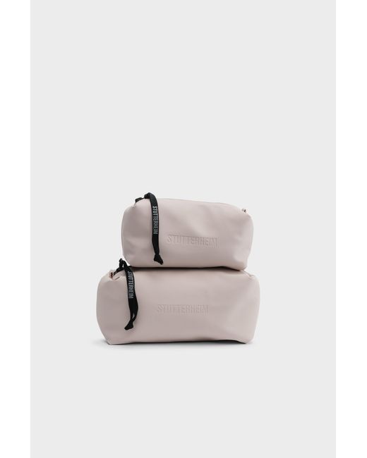 Stutterheim White Container Small Wash Bag