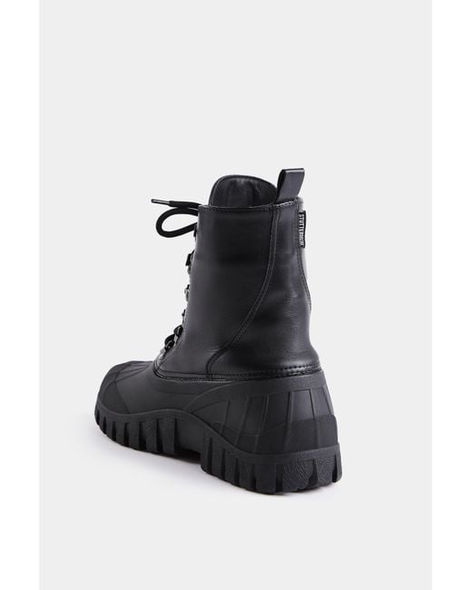 Stutterheim Black Patrol Boot Leather