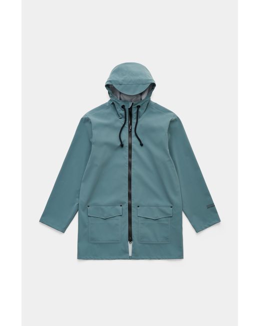 Stutterheim Blue Stockholm Patch Raincoat