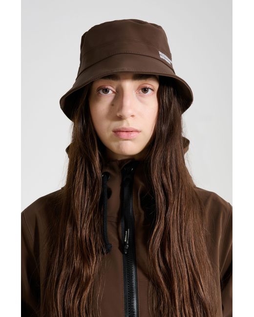 Stutterheim Brown Beckholmen Matte Bucket Hat