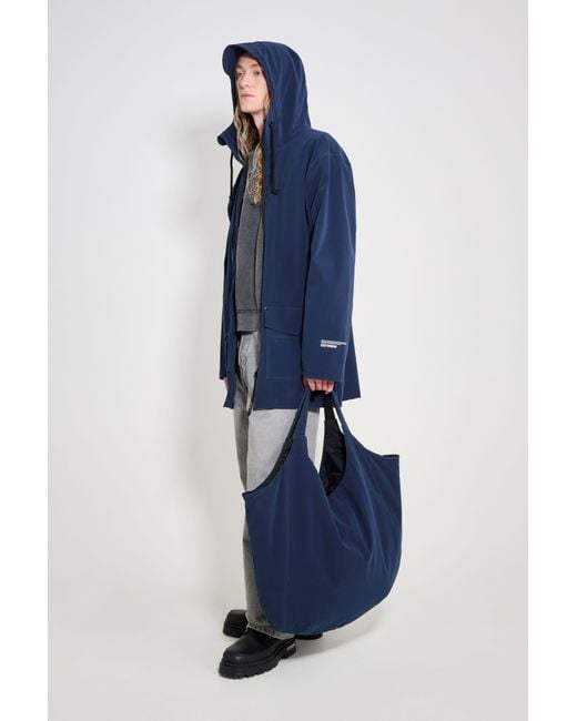 Stutterheim Blue Stockholm Patch Raincoat for men