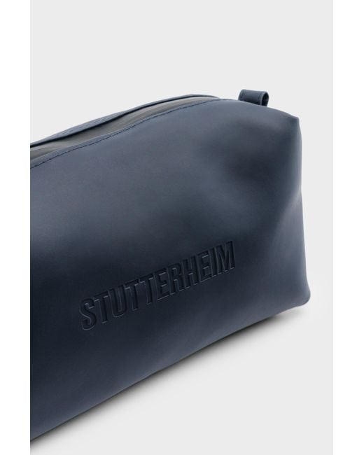 Stutterheim Blue Container Small Wash Bag
