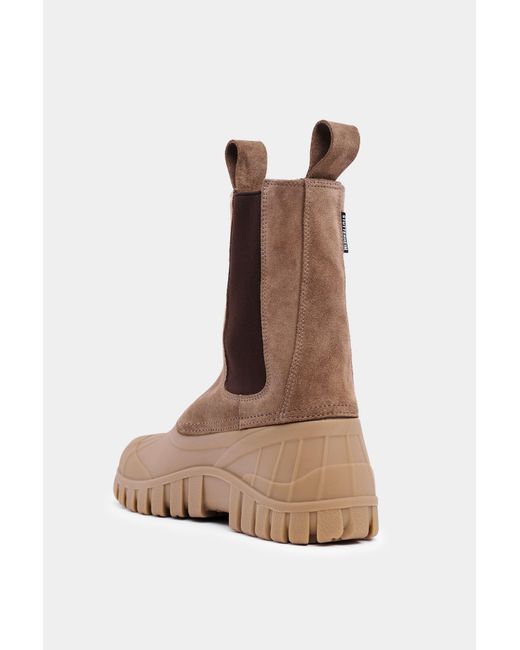 Stutterheim Brown Patrol Boot Shaft Suede/Fudge