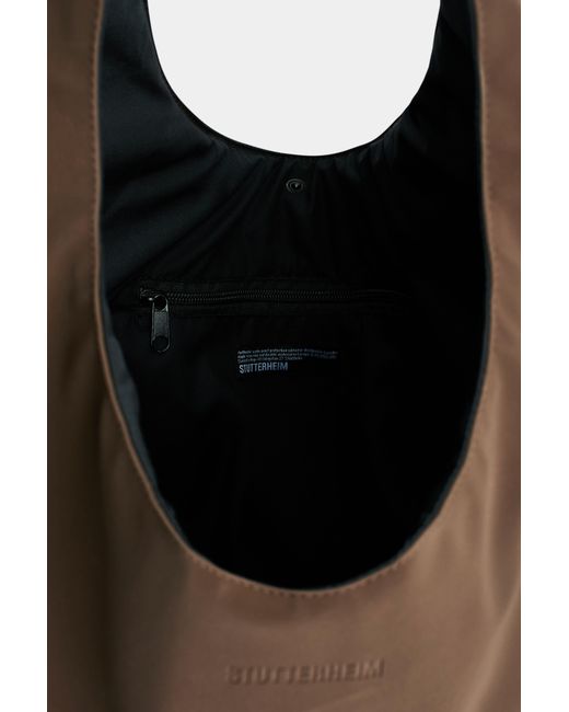 Stutterheim Brown Svea Puffer Bag Matte